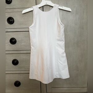 Girls White Old Navy Active Dress w/ Shorts, EUC